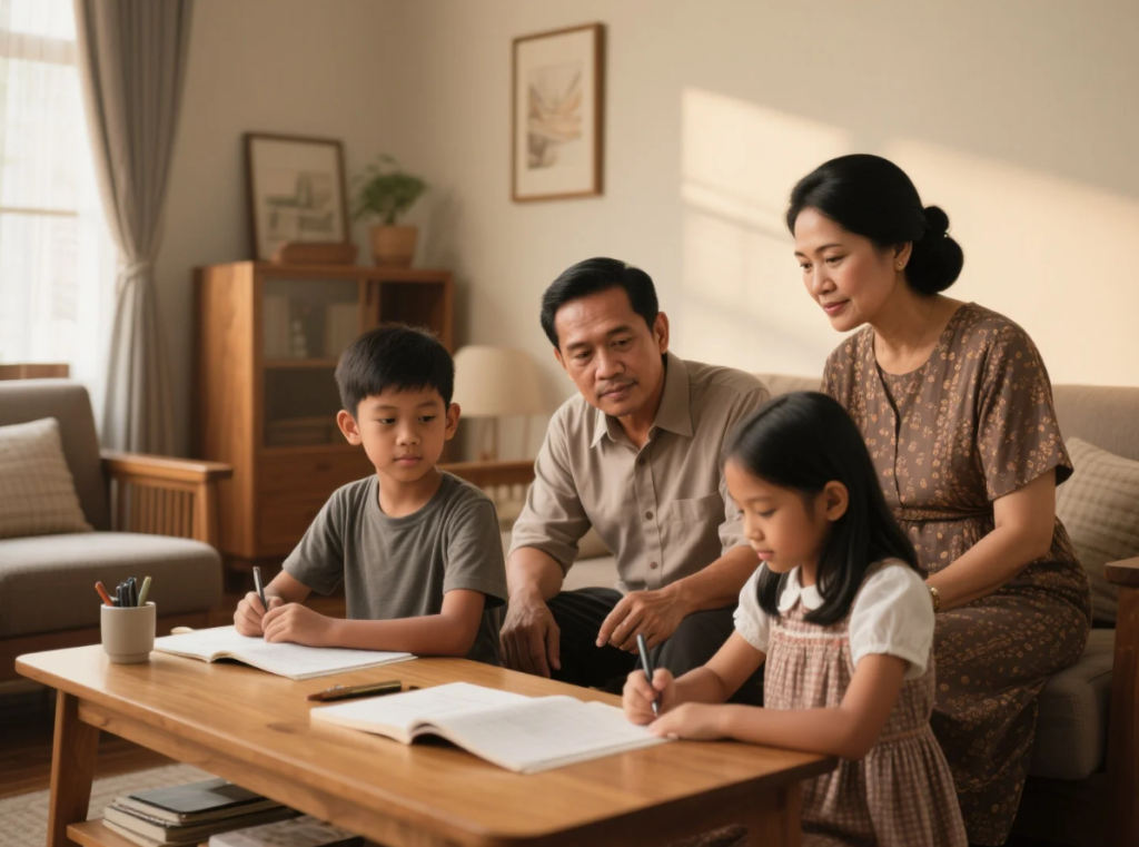 mendampingi anak belajar